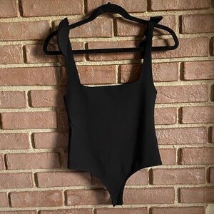 Free People Black Bodysuit—Size Unknown